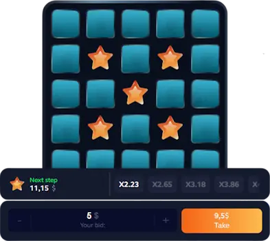 1win Mines interface gameplay